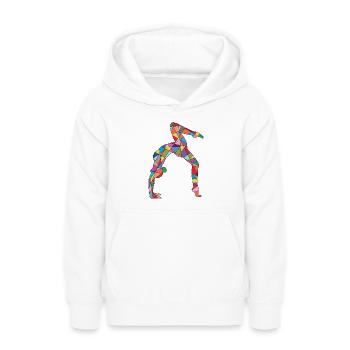 Turnerin Handstand Gymnastik Mädchen Kinder Turnen - Teenager Hoodie - Weiß - Vorne - AI Model Teenager Male dark (155cm)