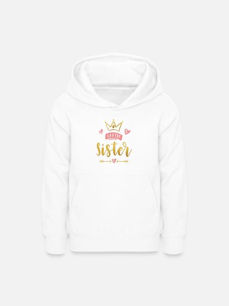 Little Sister Announcement – Baby & Kids Clothes - Teen Hoodie - white