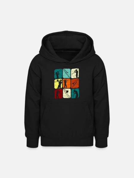 Posaunespieler Posaunist Posaune Retro - Teenager Hoodie - Schwarz