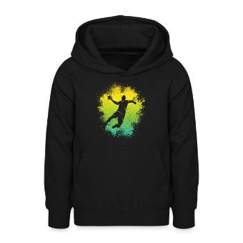 Handballer Handball Kinder Jungen Handballspieler - Teenager Hoodie - Schwarz - Vorne - AI Model Teenager Male light (155cm)