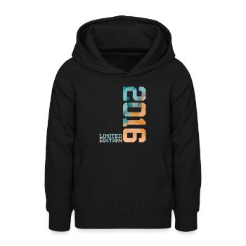 10. GEBURTSTAG LIMITED EDITION 2016 - Teenager Hoodie - Schwarz - Vorne - AI Model Teenager Male light (155cm)