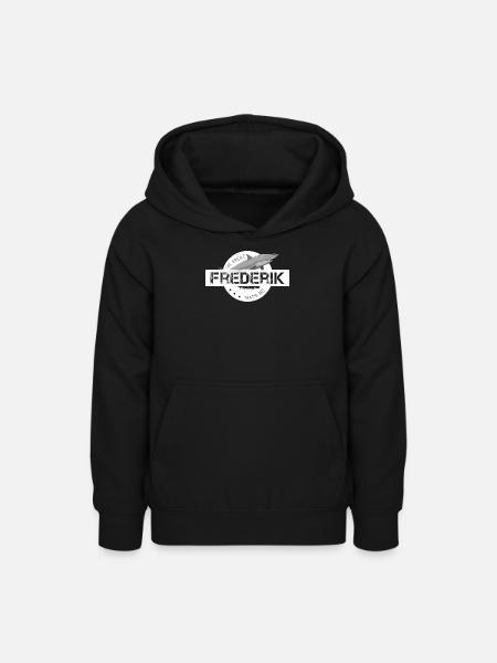 Frederik - Teenager Hoodie - Schwarz