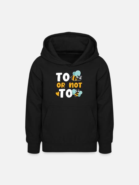 Biene oder nicht Biene - Teenager Hoodie - Schwarz