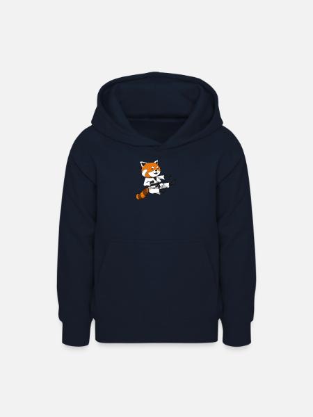 Red Panda Karate Roter Panda - Teenager Hoodie - Navy