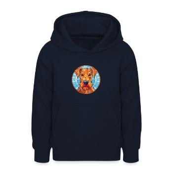 Irish Terrier Hunderasse Aquarell Illustration - Teenager Hoodie - Navy - Vorne - AI Model Teenager Male light (155cm)