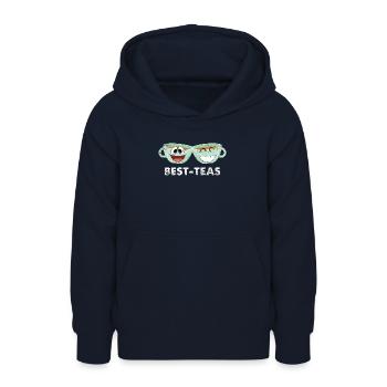 Beste Freunde - Teenager Hoodie - Navy - Vorne - AI Model Teenager Male light (155cm)
