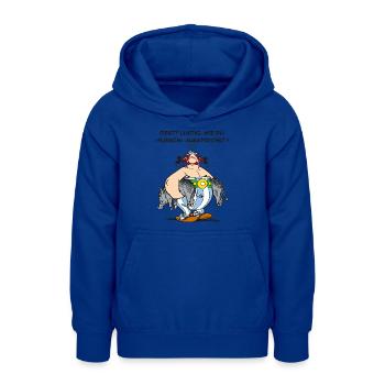 Obelix: Obst? Lustig wie du "Fleisch" aussprichst! - Teenager Hoodie - Royalblau - Vorne - AI Model Teenager Male light (155cm)