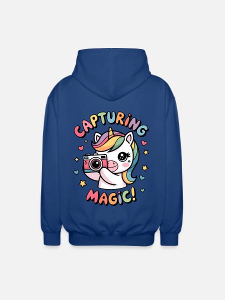 Capturing Magic! - Unisex Hooded Jacket - royal blue