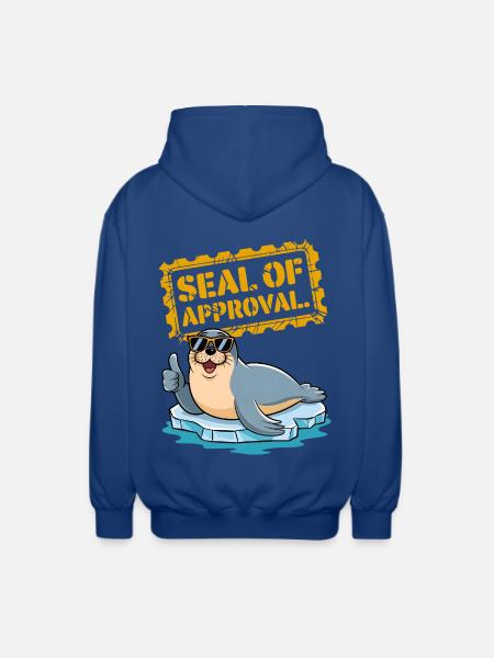 Seal Of Approval - Unisex Hooded Jacket - royal blue