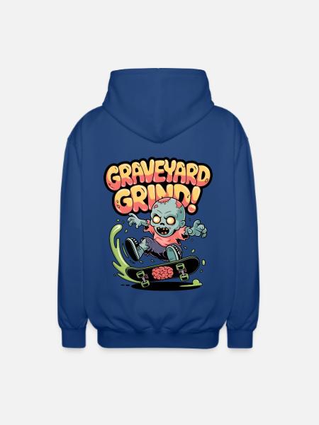Friedhofs-Grind! - Unisex Kapuzenjacke - Royalblau
