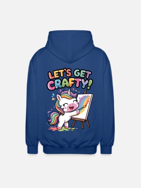 Lass uns kreativ werden! - Unisex Kapuzenjacke - Royalblau