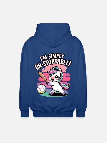 I'm Simply Un-stoppable! - Unisex Hooded Jacket - royal blue
