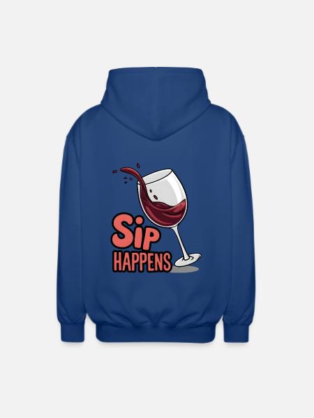 Sip Happens - Veste à capuche unisexe - bleu royal