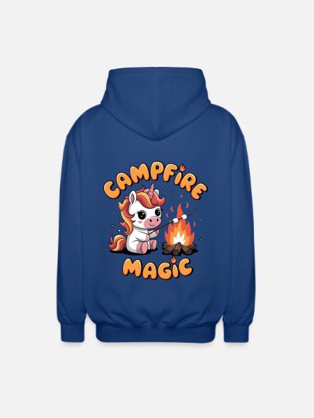 Campfire Magic - Unisex Hooded Jacket - royal blue