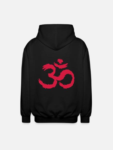 Om symbool hindoeïsme - Uniseks zip hoodie - zwart