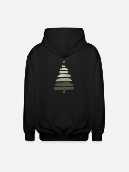 Christmas Tree - Unisex Hooded Jacket - black