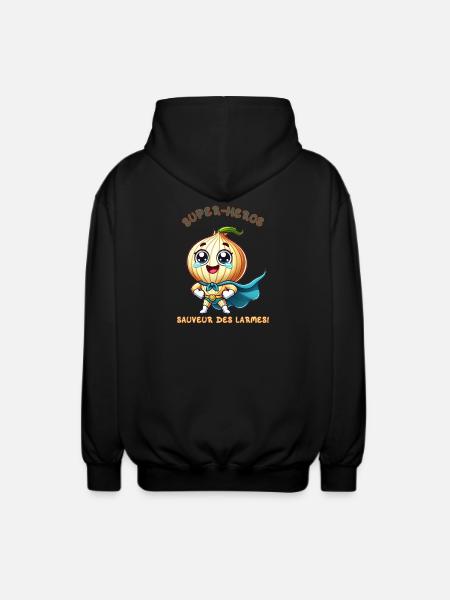 Superhero - Savior of Tears - Unisex Hooded Jacket - black