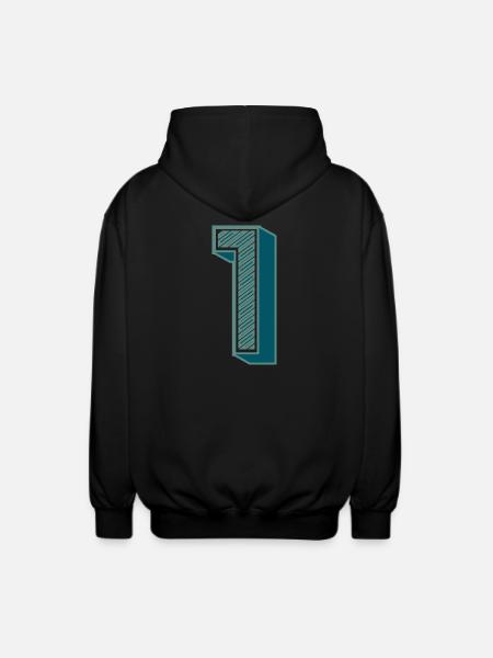 1. 1 YEAR. 1st ANNIVERSARY - Unisex Hooded Jacket - black