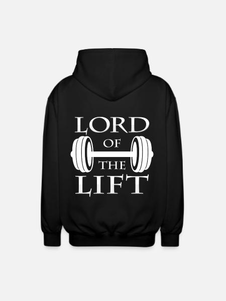 dumbbell - Unisex Hooded Jacket - black