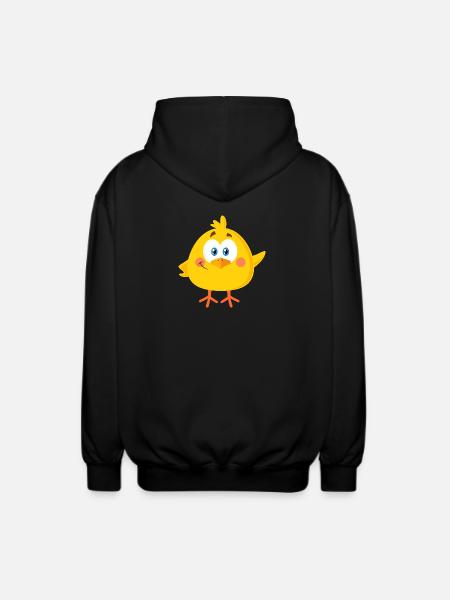 Little chick - Unisex Hooded Jacket - black