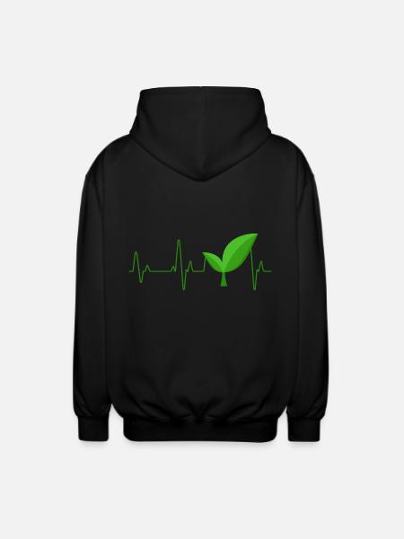 Vegan - Unisex Kapuzenjacke - Schwarz