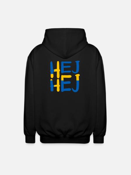 HEJ HEJ SWEDEN - Unisex Hooded Jacket - black