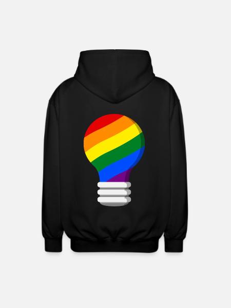 Gay Pride - Unisex Hooded Jacket - black