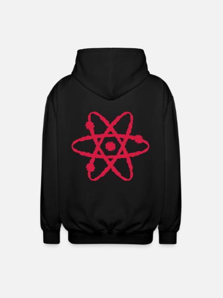 Scientific symbol - Unisex Hooded Jacket - black