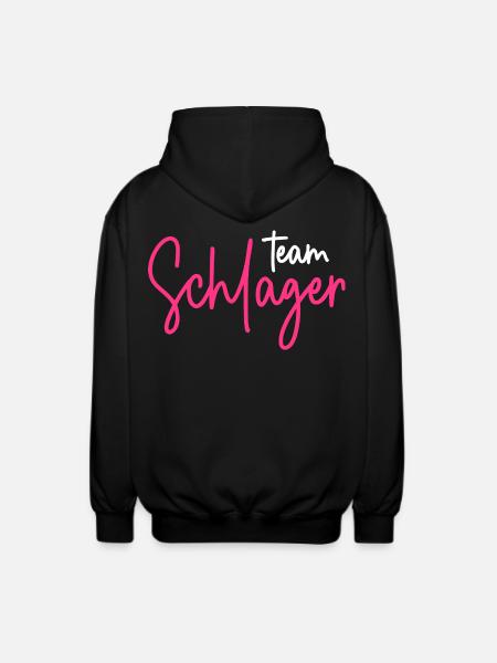 Team Schlager - Unisex Kapuzenjacke - Schwarz