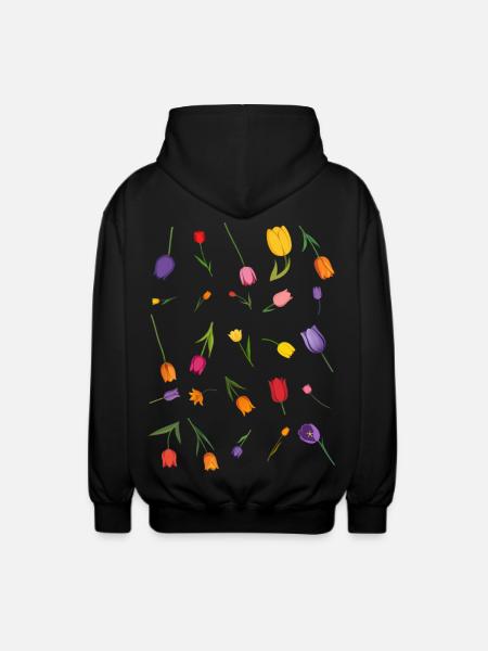 Fleur - Veste à capuche unisexe - noir