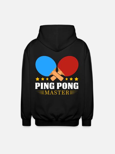 Ping-pong - Veste à capuche unisexe - noir