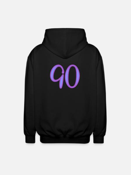 90 - Unisex Hooded Jacket - black