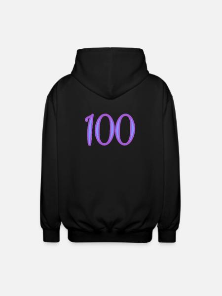 100 - Veste à capuche unisexe - noir