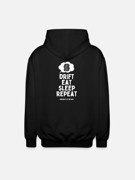 Drift Eat Sleep Repeat - Unisex Hooded Jacket - black