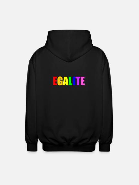 Equality - Unisex Hooded Jacket - black