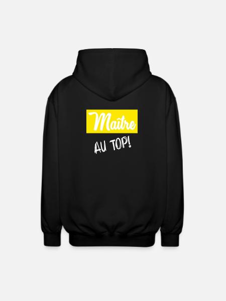 MASTER. MASTER. HUMOR - Unisex Hooded Jacket - black