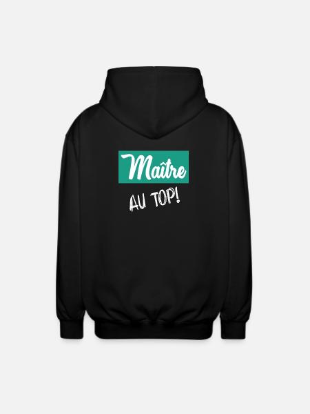 MASTER. MASTER - Unisex Hooded Jacket - black