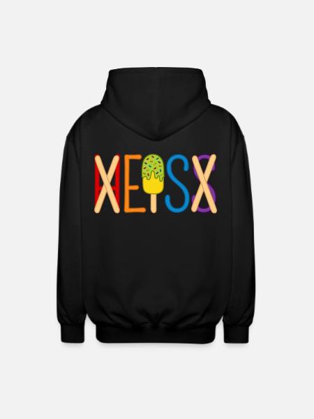 Eis - heiß - H EIS S - Unisex Kapuzenjacke - Schwarz