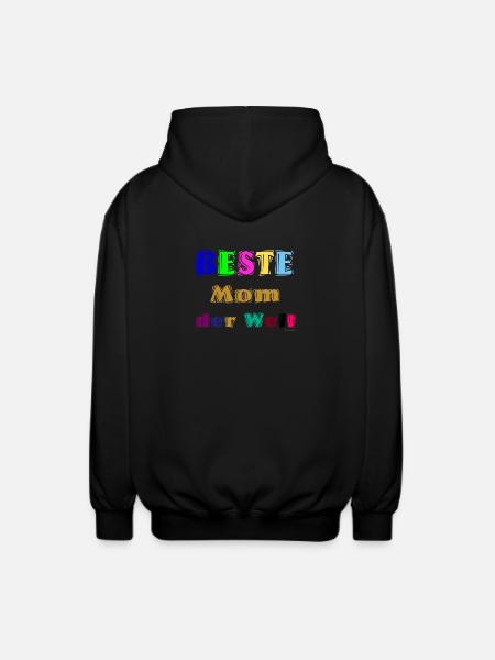 Beste Mutter der Welt - Unisex Kapuzenjacke - Schwarz