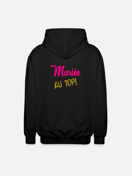 I CAN'T I'M MARRIED - Unisex Hooded Jacket - black