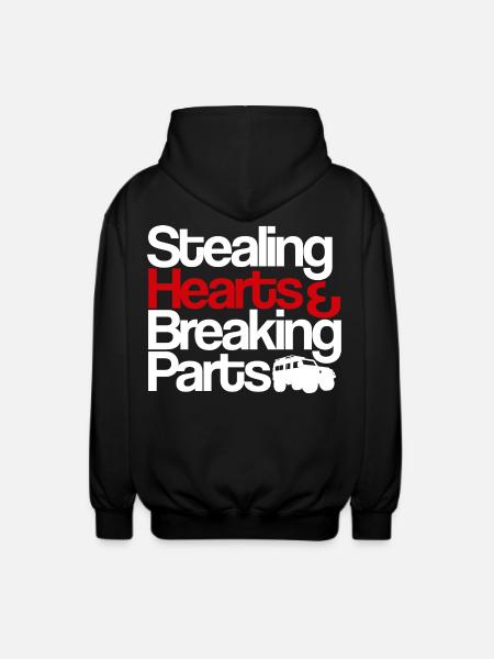 Herzen stehlen, Teile zerbrechen - Unisex Kapuzenjacke - Schwarz