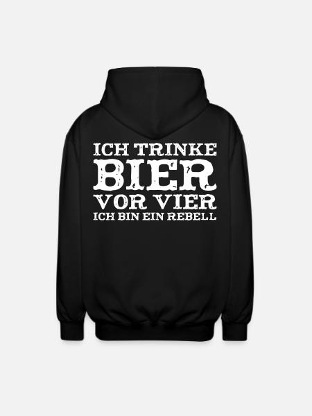 Rebell Spruch - Unisex Kapuzenjacke - Schwarz