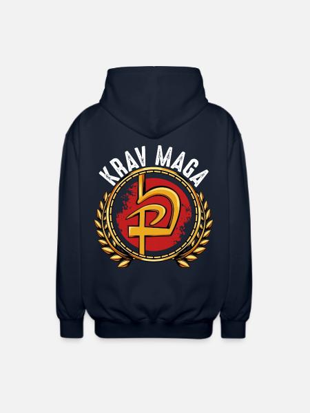 Krav Maga - Unisex Hooded Jacket - navy