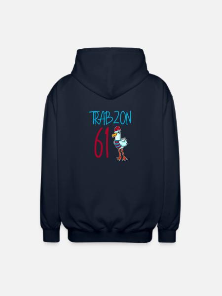 Trabzon 61 Turkey city - Unisex Hooded Jacket - navy