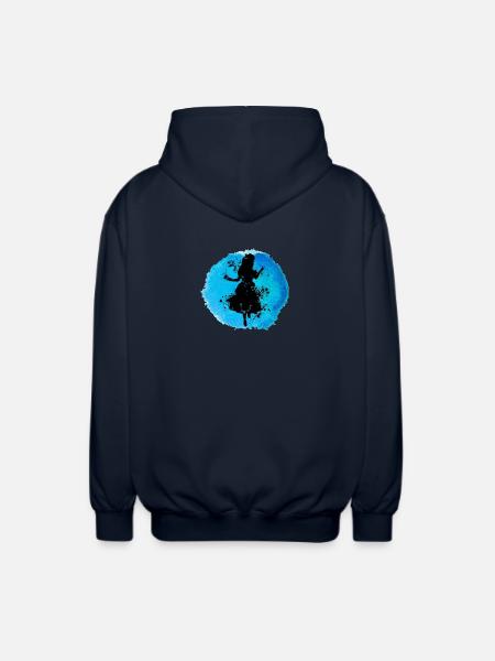 Alice in Underground - Unisex Hooded Jacket - navy
