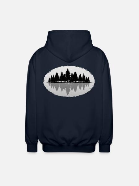 Wald Forest - Unisex Kapuzenjacke - Navy
