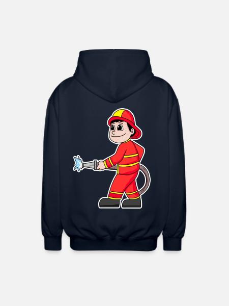 Firefighter - Unisex Hooded Jacket - navy