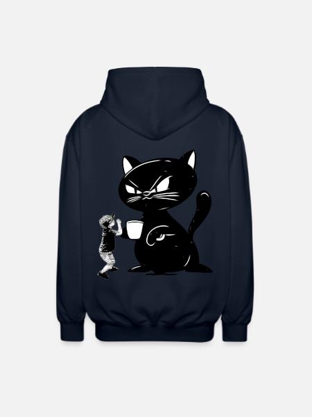 Katze - Unisex Kapuzenjacke - Navy