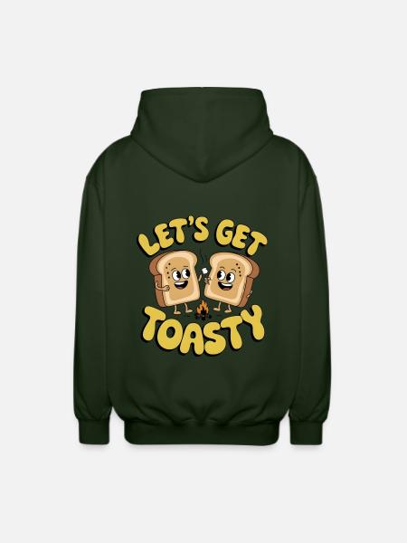 Lass uns warm werden - Unisex Kapuzenjacke - Forstgrün