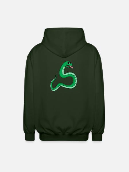 Schlange - Unisex Kapuzenjacke - Forstgrün 